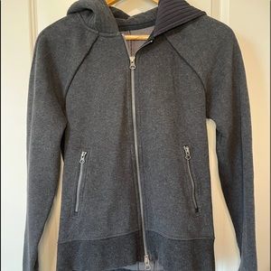 Grey lululemon Zip Up Hoodie